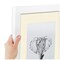 ArtToFrames Collage Photo Picture Frame with 3 - 2.5x3 inch Openings, Framed in White with Over 62 Mat Color Options and Regular Glass (CSM-3966-7649)